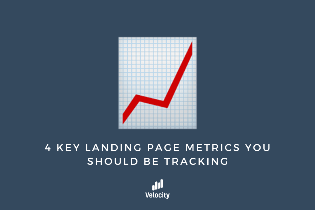 landing page metrics blog graphic