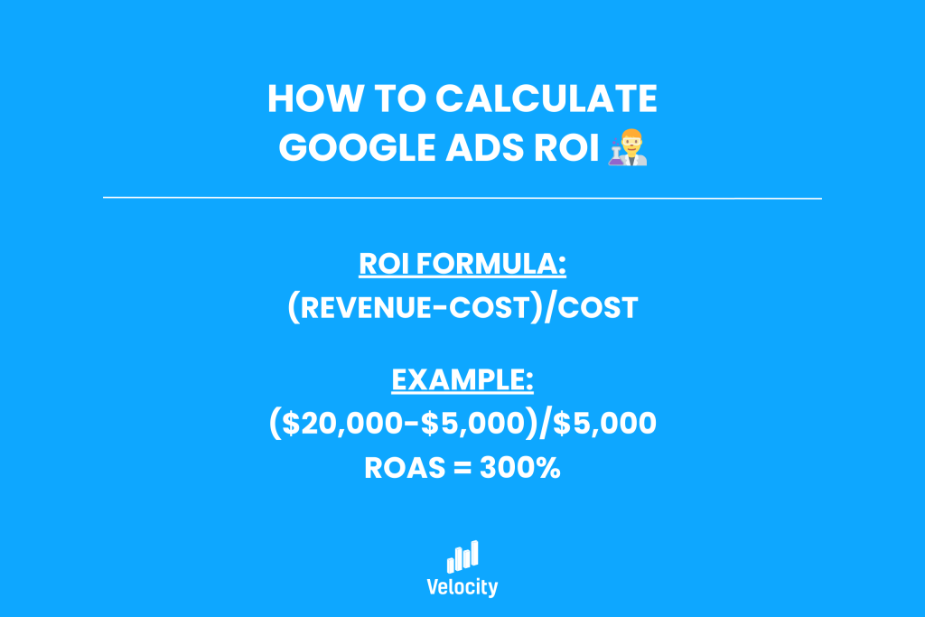 How to calculate Google Ads ROI