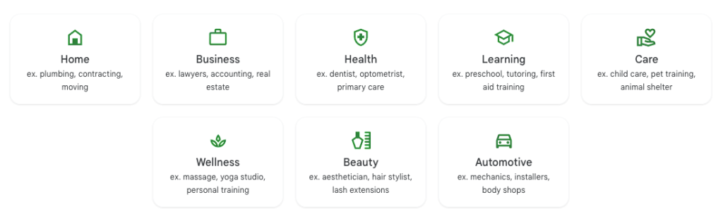 industries best suited to local services ads