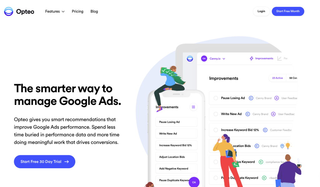 opteo google ads optimization software