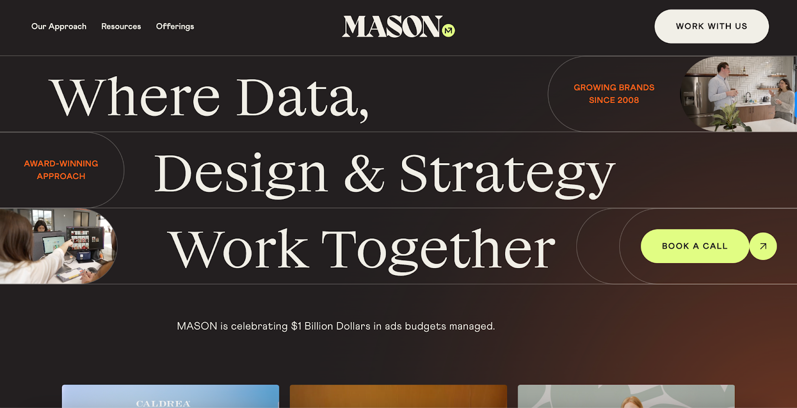 screenshot of mason interactive homepage - brooklyn google ads agency