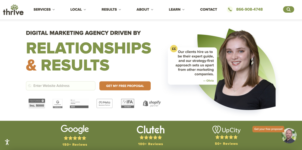 thrive ecommerce paid search agency